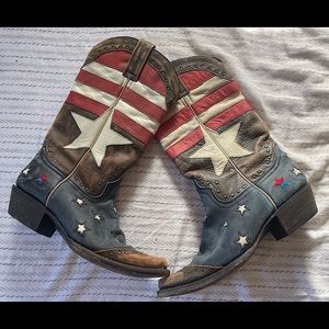 American flag Redneck Riviera cowgirl boots